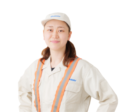 心が温かい人たちにかこまれながら、部品の管理に励む。